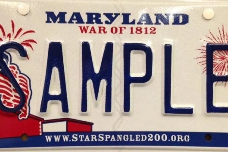 Maryland license plate